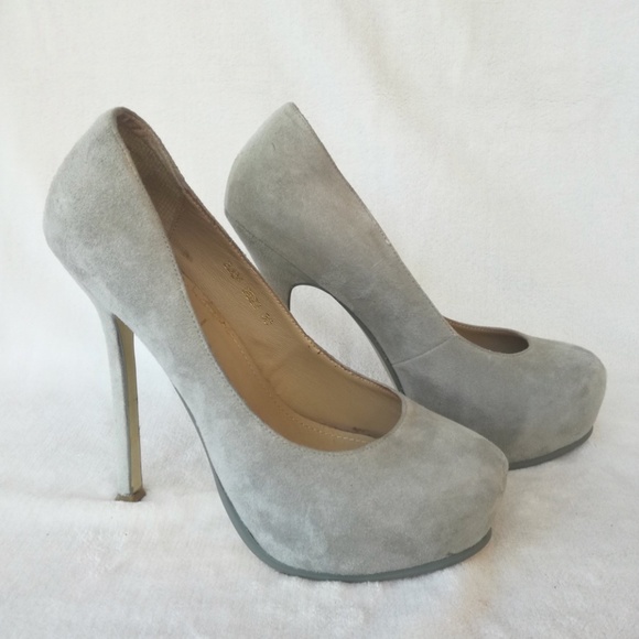 Yves Saint Laurent Shoes - BLOW OUT SALE !!!! YSL - TribToo - Pumps- Suede -Light  Grey